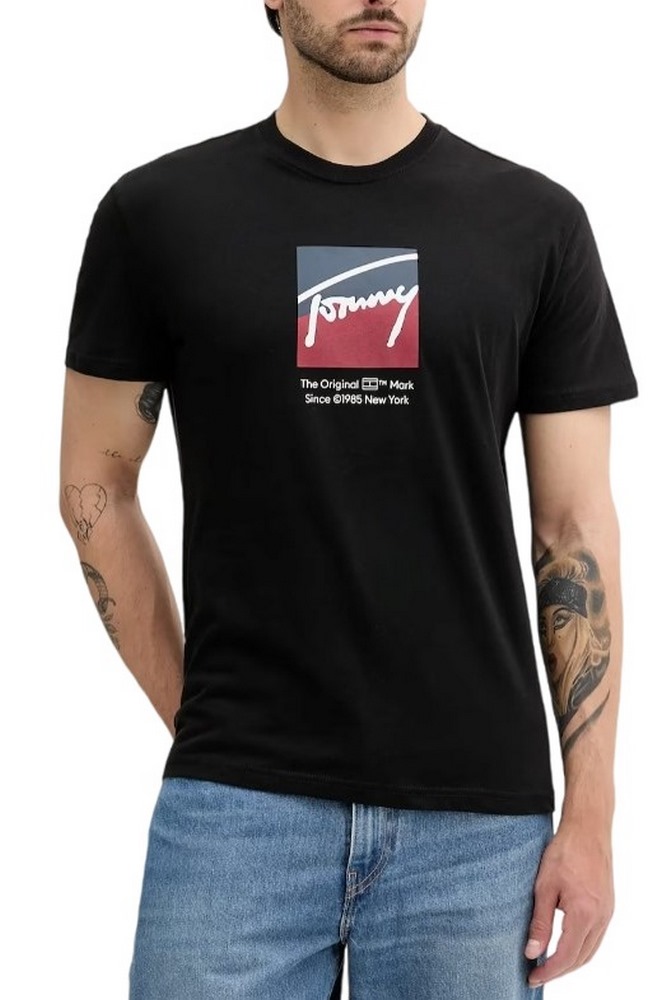 TOMMY JEANS REG RWB DNA TEE T-SHIRT ΜΠΛΟΥΖΑ ΑΝΔΡΙΚΗ BLACK