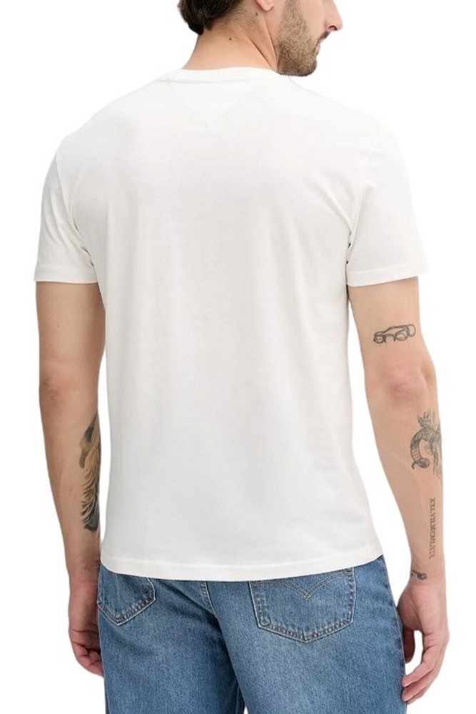 TOMMY JEANS REG RWB DNA TEE T-SHIRT ΜΠΛΟΥΖΑ ΑΝΔΡΙΚΗ OFF WHITE