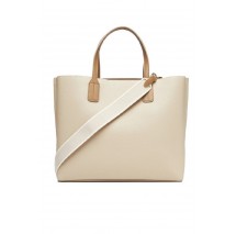 TOMMY HILFIGER DISTINCT SATCHEL ΤΣΑΝΤΑ ΓΥΝΑΙΚΕΙΑ ECRU