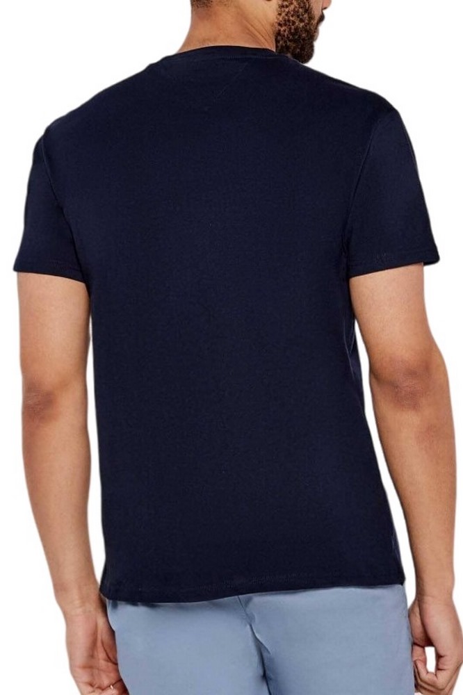 TOMMY JEANS REG FLAG LINEAR TEE T-SHIRT ΜΠΛΟΥΖΑ ΑΝΔΡΙΚΗ NAVY