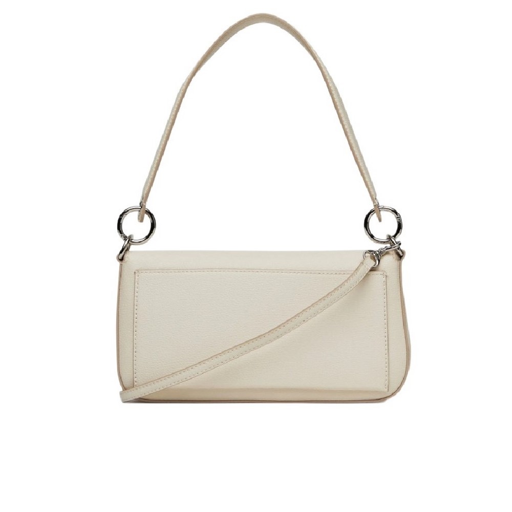 CALVIN KLEIN MINIMAL MONOGRAM SHOULDER POUC ΤΣΑΝΤΑ ΓΥΝΑΙΚΕΙΑ ECRU