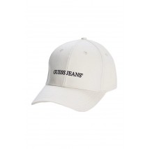 GUESS JEANS 3D EMBRO BASEBALL ΚΑΠΕΛΟ ΑΝΔΡΙΚΟ OFF WHITE
