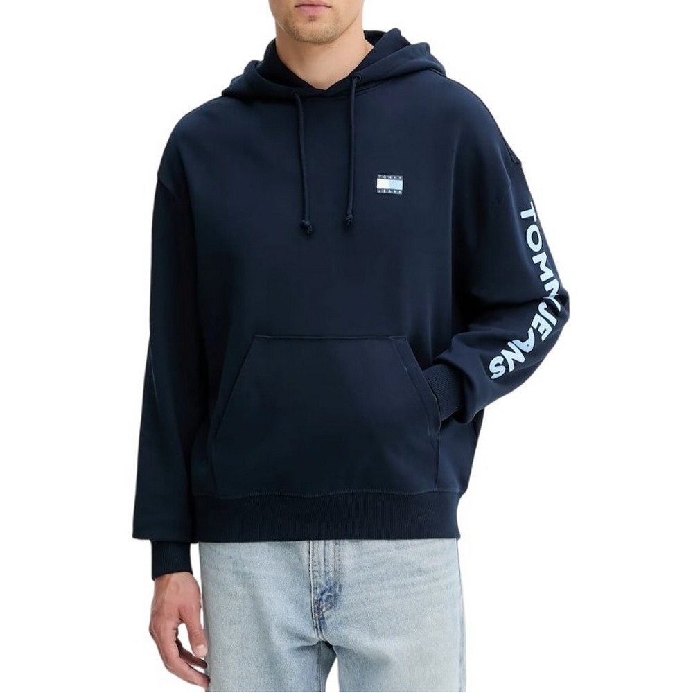 TOMMY JEANS CRP NEW CLASSICS HOODIE EX ΦΟΥΤΕΡ ΜΠΛΟΥΖΑ ΑΝΔΡΙΚΗ NAVY