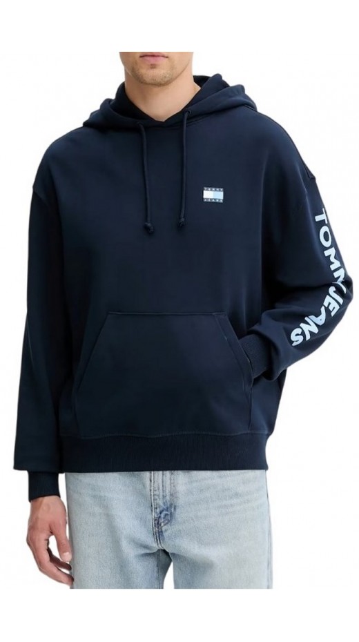 TOMMY JEANS CRP NEW CLASSICS HOODIE EX ΦΟΥΤΕΡ ΜΠΛΟΥΖΑ ΑΝΔΡΙΚΗ NAVY