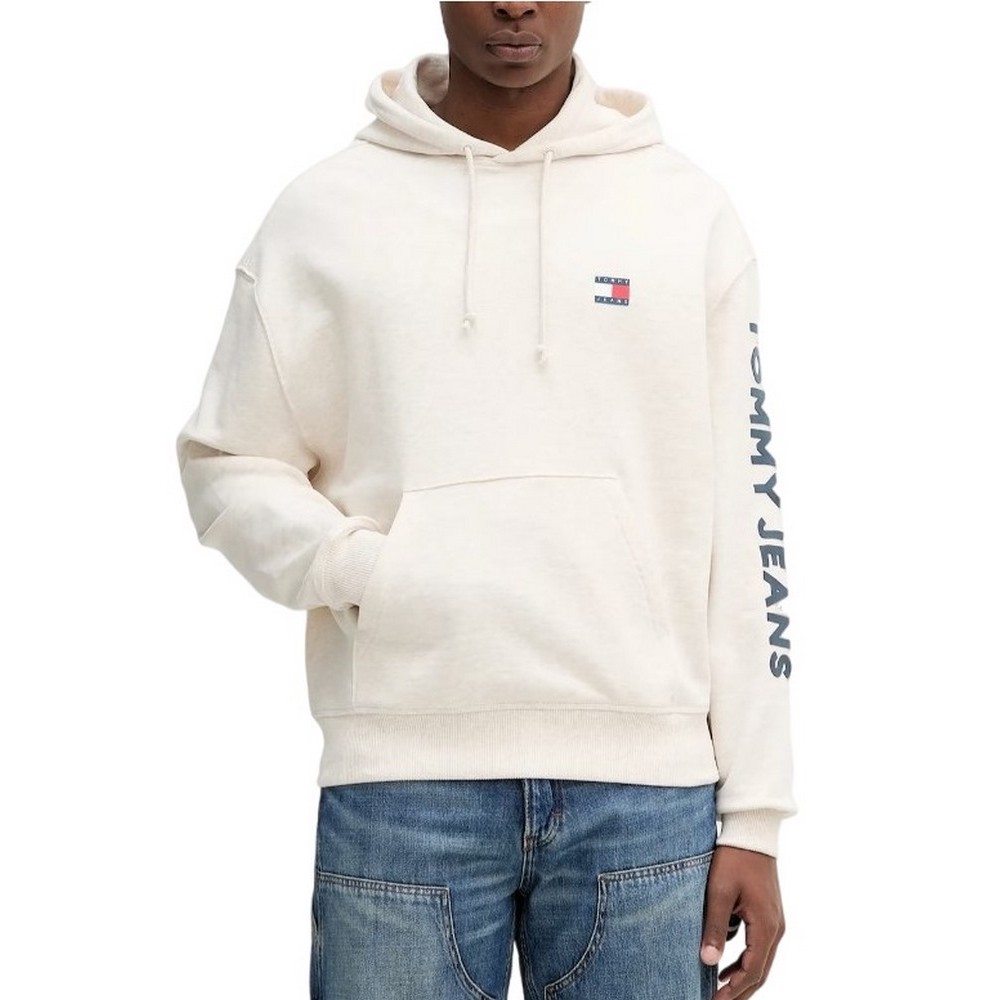 TOMMY JEANS CRP NEW CLASSICS HOODIE EX ΦΟΥΤΕΡ ΜΠΛΟΥΖΑ ΑΝΔΡΙΚΗ ECRU