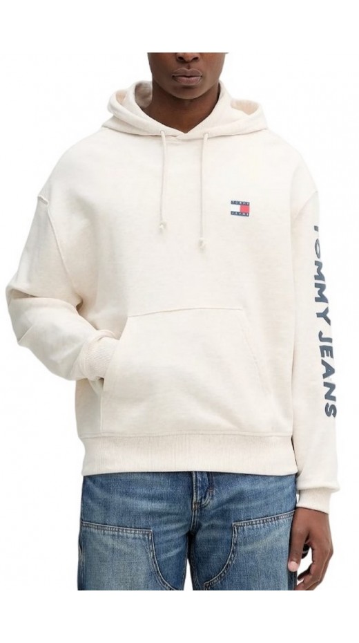 TOMMY JEANS CRP NEW CLASSICS HOODIE EX ΦΟΥΤΕΡ ΜΠΛΟΥΖΑ ΑΝΔΡΙΚΗ ECRU