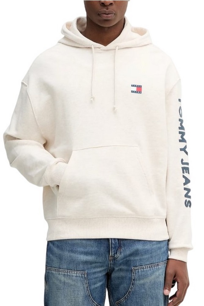 TOMMY JEANS CRP NEW CLASSICS HOODIE EX ΦΟΥΤΕΡ ΜΠΛΟΥΖΑ ΑΝΔΡΙΚΗ ECRU