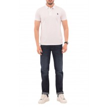 U.S POLO ASSN KING 000147 EHPD USPA BASIC POLO T-SHIRT ΜΠΛΟΥΖΑ ΑΝΔΡΙΚΗ WHITE