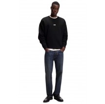 HUGO BOSS NAVIU JERSEY SWEATER ΜΠΛΟΥΖΑ ΦΟΥΤΕΡ ΑΝΔΡΙΚΗ BLACK