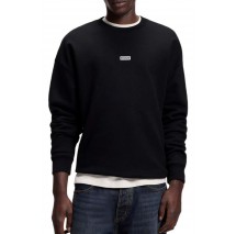 HUGO BOSS NAVIU JERSEY SWEATER ΜΠΛΟΥΖΑ ΦΟΥΤΕΡ ΑΝΔΡΙΚΗ BLACK