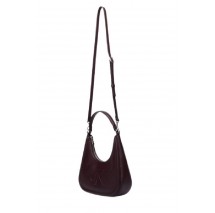 CALVIN KLEIN BOLD SMALL CRESCENT BAG ΤΣΑΝΤΑ ΓΥΝΑΙΚΕΙΑ BORDEAUX