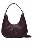 CALVIN KLEIN BOLD SMALL CRESCENT BAG ΤΣΑΝΤΑ ΓΥΝΑΙΚΕΙΑ BORDEAUX