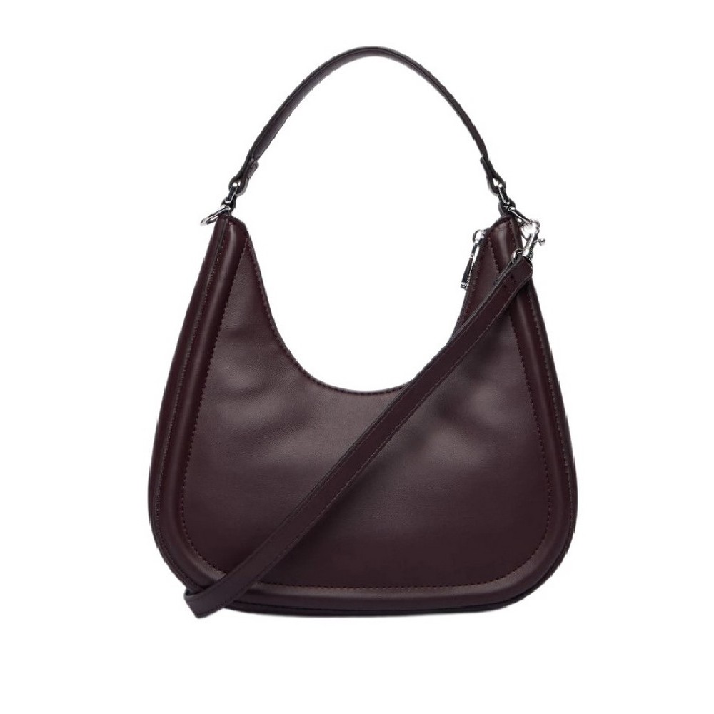 CALVIN KLEIN BOLD SMALL CRESCENT BAG ΤΣΑΝΤΑ ΓΥΝΑΙΚΕΙΑ BORDEAUX