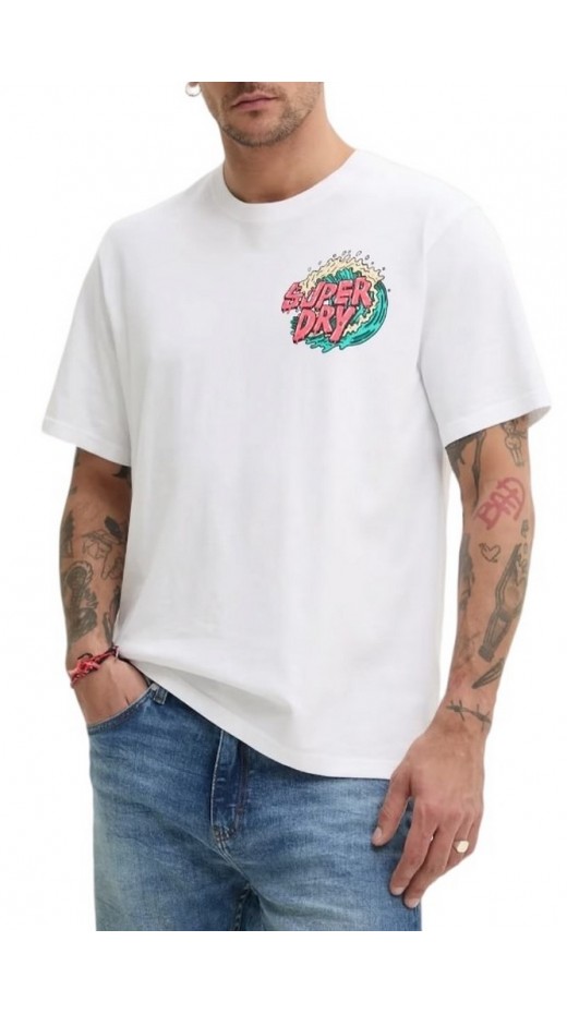 SUPERDRY D2 OVIN OUTDOOR NARRATIVE LOOSE TEE T-SHIRT ΜΠΛΟΥΖΑ ΑΝΔΡΙΚΟ WHITE