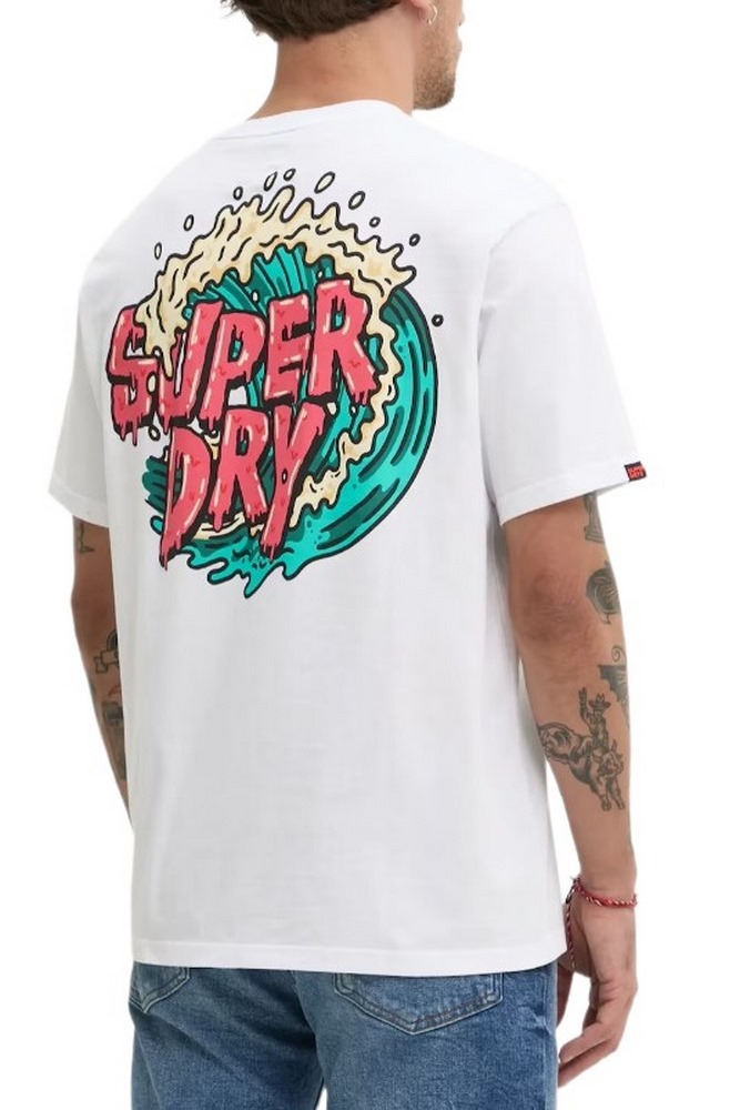 SUPERDRY D2 OVIN OUTDOOR NARRATIVE LOOSE TEE T-SHIRT ΜΠΛΟΥΖΑ ΑΝΔΡΙΚΟ WHITE