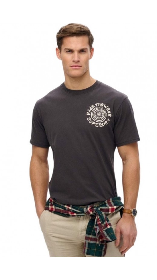 SUPERDRY D2 OVIN OUTDOOR NARRATIVE LOOSE TEE T-SHIRT ΜΠΛΟΥΖΑ ΑΝΔΡΙΚΟ BLACK