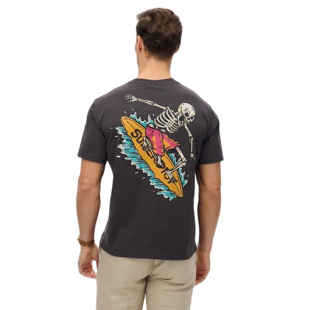 SUPERDRY D2 OVIN OUTDOOR NARRATIVE LOOSE TEE T-SHIRT ΜΠΛΟΥΖΑ ΑΝΔΡΙΚΟ BLACK