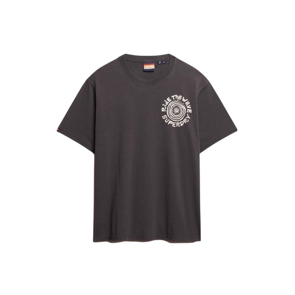SUPERDRY D2 OVIN OUTDOOR NARRATIVE LOOSE TEE T-SHIRT ΜΠΛΟΥΖΑ ΑΝΔΡΙΚΟ BLACK