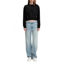 CALVIN KLEIN JEANS A CRPPD BDG LG SWT  ΦΟΥΤΕΡ ΜΠΛΟΥΖΑ ΓΥΝΑΙΚΕΙΑ BLACK
