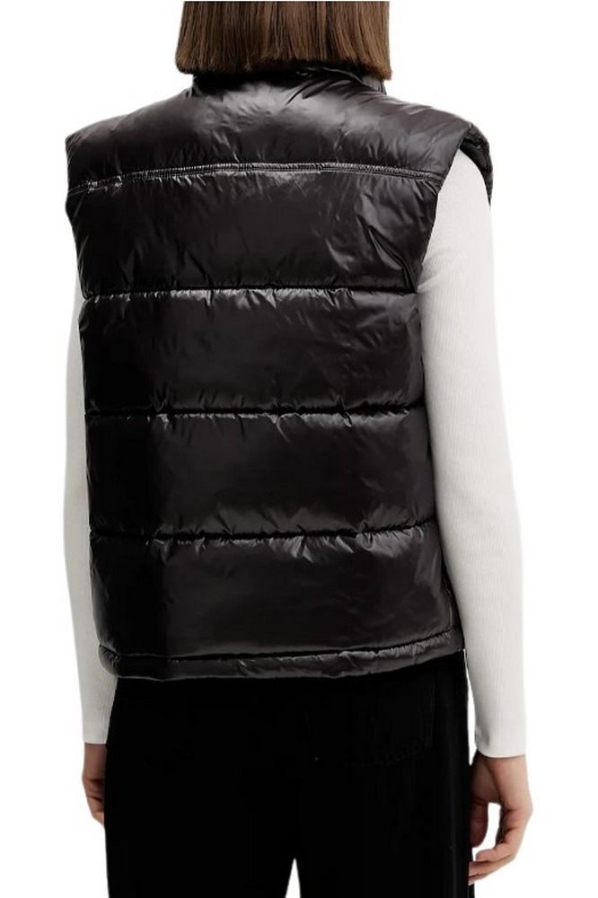 TOMMY JEANS ESSENTIAL PUFFER VEST SHINY ΓΙΛΕΚΟ ΜΠΟΥΦΑΝ ΓΥΝΑΙΚΕΙΟ BLACK