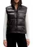 TOMMY JEANS ESSENTIAL PUFFER VEST SHINY ΓΙΛΕΚΟ ΜΠΟΥΦΑΝ ΓΥΝΑΙΚΕΙΟ BLACK