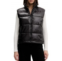 TOMMY JEANS ESSENTIAL PUFFER VEST SHINY ΓΙΛΕΚΟ ΜΠΟΥΦΑΝ ΓΥΝΑΙΚΕΙΟ BLACK