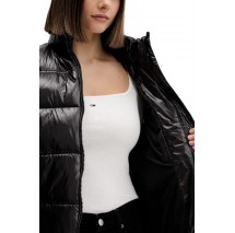 TOMMY JEANS ESSENTIAL PUFFER VEST SHINY ΓΙΛΕΚΟ ΜΠΟΥΦΑΝ ΓΥΝΑΙΚΕΙΟ BLACK