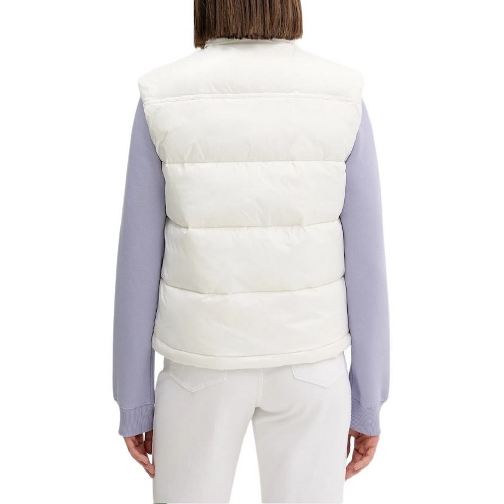TOMMY JEANS ESSENTIAL PUFFER VEST SHINY ΓΙΛΕΚΟ ΜΠΟΥΦΑΝ ΓΥΝΑΙΚΕΙΟ WHITE