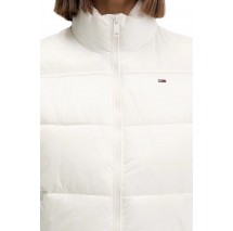 TOMMY JEANS ESSENTIAL PUFFER VEST SHINY ΓΙΛΕΚΟ ΜΠΟΥΦΑΝ ΓΥΝΑΙΚΕΙΟ WHITE