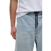 GUESS JEANS JOGGER DENIM SHOR ΒΕΡΜΟΥΔΑ ΑΝΔΡΙΚΗ LIGHT DENIM