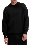 TOMMY JEANS RLX WAFFLE SCRIPT CREW ΜΠΛΟΥΖΑ ΑΝΔΡΙΚΗ BLACK