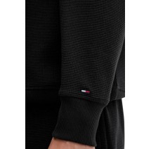 TOMMY JEANS RLX WAFFLE SCRIPT CREW ΜΠΛΟΥΖΑ ΑΝΔΡΙΚΗ BLACK