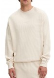 TOMMY JEANS RLX WAFFLE SCRIPT CREW ΜΠΛΟΥΖΑ ΑΝΔΡΙΚΗ ECRU