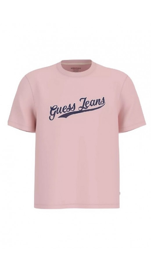 GUESS JEANS CN REG 1981 T-SHIRT ΜΠΛΟΥΖΑ ΑΝΔΡΙΚΗ ROSE