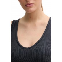 CALVIN KLEIN JEANS WASHED WOVEN LABEL RIB BRALETTE ΤΟΠ ΓΥΝΑΙΚΕΙΟ WASHED BLACK