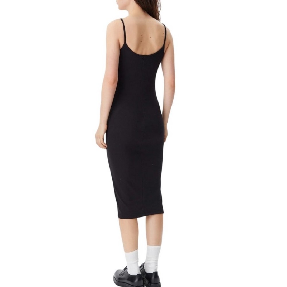 TOMMY JEANS SCRIPT STRAP MIDI DRESS EXT ΦΟΡΕΜΑ ΓΥΝΑΙΚΕΙΟ BLACK