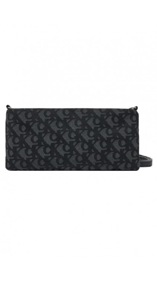 CALVIN KLEIN LOGO JACQUARD SOPHIE TOP ZIP ΤΣΑΝΤΑ ΓΥΝΑΙΚΕΙΑ BLACK