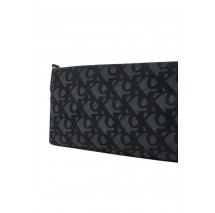 CALVIN KLEIN LOGO JACQUARD SOPHIE TOP ZIP ΤΣΑΝΤΑ ΓΥΝΑΙΚΕΙΑ BLACK