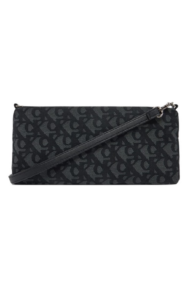 CALVIN KLEIN LOGO JACQUARD SOPHIE TOP ZIP ΤΣΑΝΤΑ ΓΥΝΑΙΚΕΙΑ BLACK