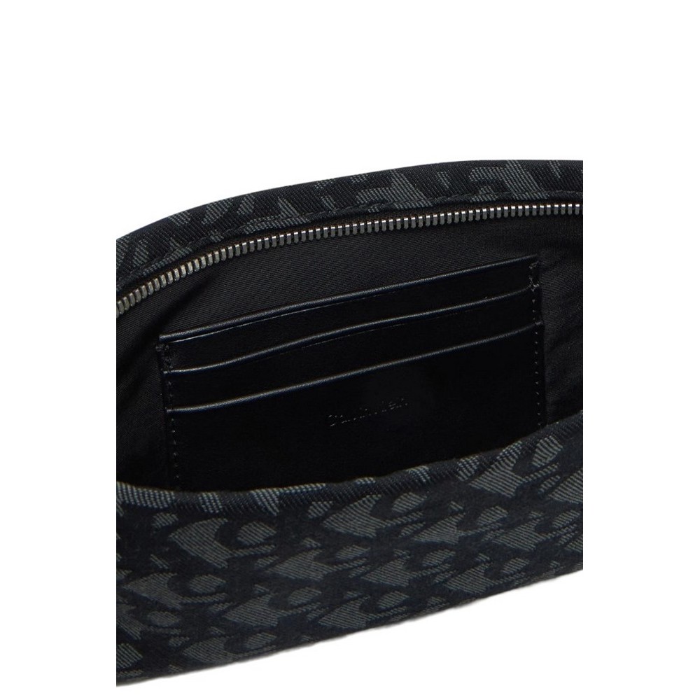 CALVIN KLEIN LOGO JACQUARD SOPHIE TOP ZIP ΤΣΑΝΤΑ ΓΥΝΑΙΚΕΙΑ BLACK