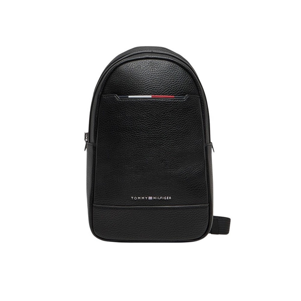 TOMMY HILFIGER CENTRAL SLING BAG ΤΣΑΝΤΑ ΑΝΔΡΙΚΗ BLACK