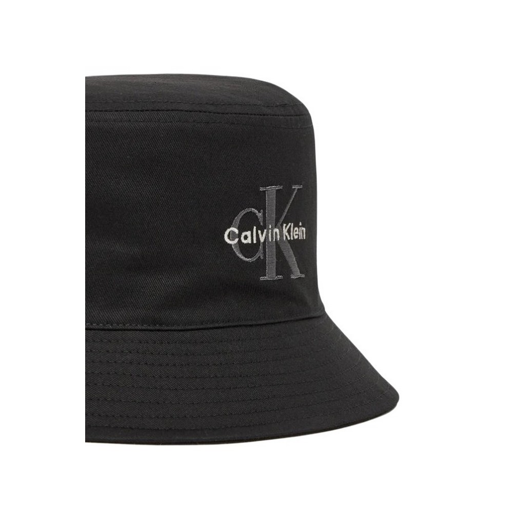CALVIN KLEIN JEANS MONO LOGO EMBRO BUCKET HAT ΚΑΠΟΛΟ ΑΝΔΡΙΚΟ BLACK