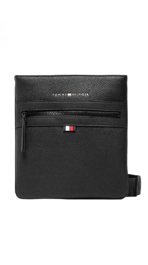 TOMMY HILFIGER ESSENTIAL PU CROSSOVER ΤΣΑΝΤΑ ΓΥΝΑΙΚΕΙΑ BLACK
