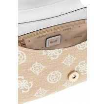GUESS BEYZA FLAP SHOULDER BAG ΤΣΑΝΤΑ ΓΥΝΑΙΚΕΙΑ WHITE
