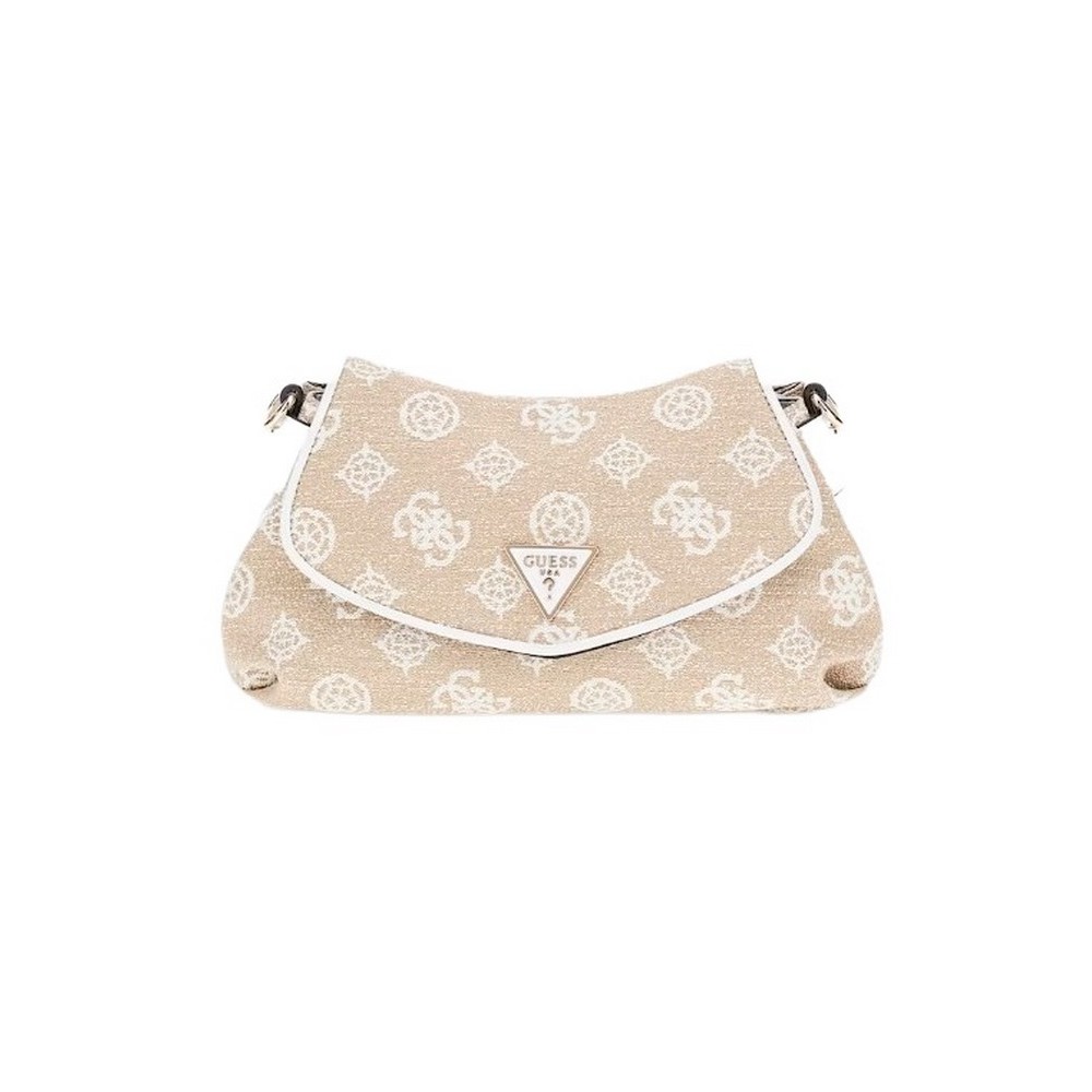 GUESS BEYZA FLAP SHOULDER BAG ΤΣΑΝΤΑ ΓΥΝΑΙΚΕΙΑ WHITE