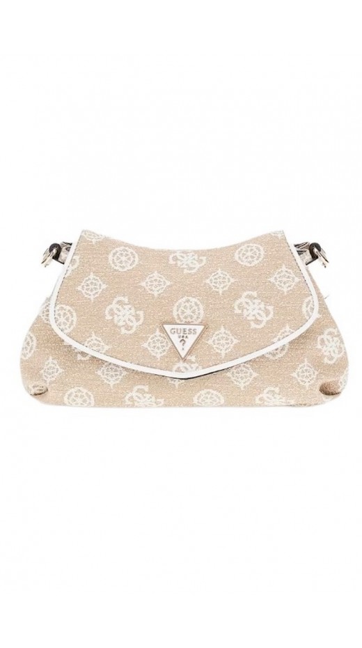 GUESS BEYZA FLAP SHOULDER BAG ΤΣΑΝΤΑ ΓΥΝΑΙΚΕΙΑ WHITE