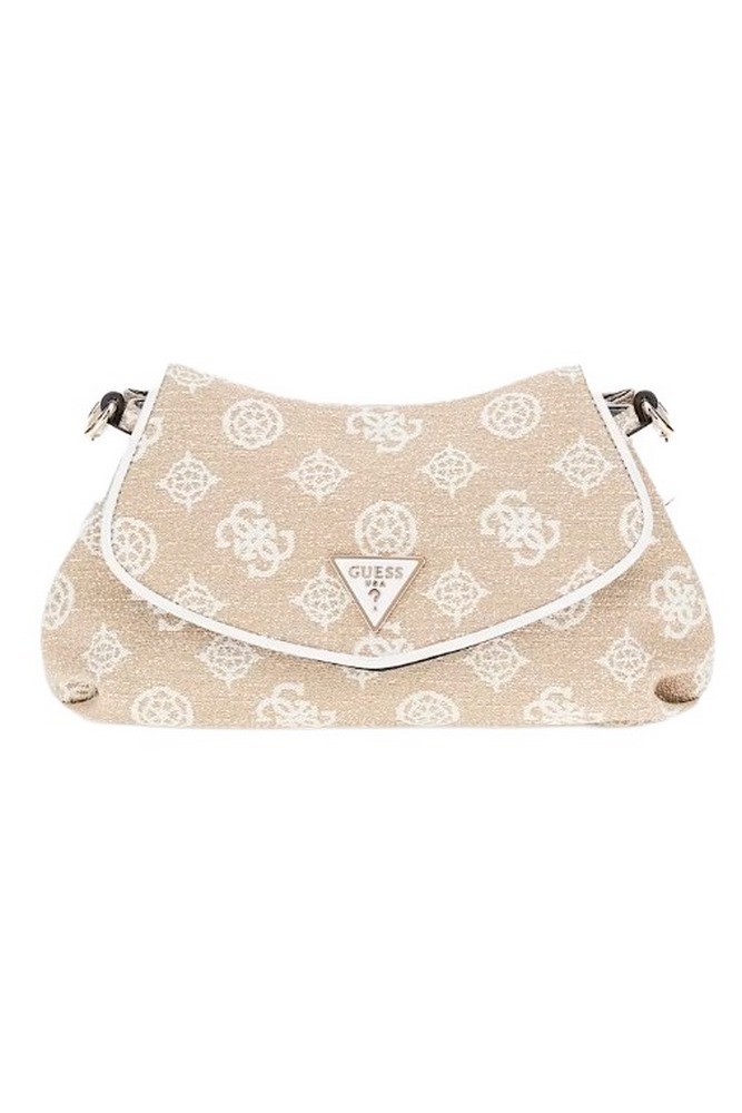 GUESS BEYZA FLAP SHOULDER BAG ΤΣΑΝΤΑ ΓΥΝΑΙΚΕΙΑ WHITE