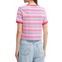 TOMMY JEANS REG SH SCRIPT STRIPE TEE T-SHIRT ΜΠΛΟΥΖΑ ΓΥΝΑΙΚΕΙΑ MULTI