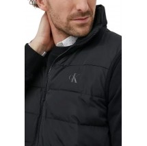 CALVIN KLEIN JEANS BADGE ELASTIC TRIM VEST ΜΠΟΥΦΑΝ-ΓΙΛΕΚΟ ΑΝΔΡΙΚΟ BLACK