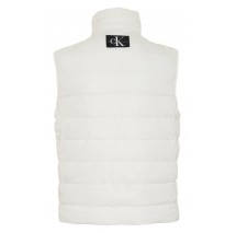 CALVIN KLEIN JEANS BADGE ELASTIC TRIM VEST ΜΠΟΥΦΑΝ-ΓΙΛΕΚΟ ΑΝΔΡΙΚΟ ECRU